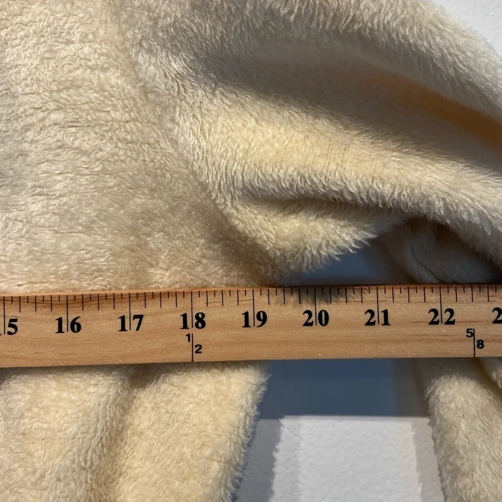 Sears At Home Wear 70s 80s Women's Robe Vintage Fuzzy Belted‎ Beige no Size Tag